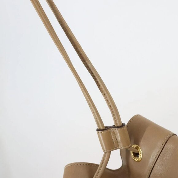 GUCCI Bamboo Backpack Leather Beige Gold 003 2855 0043 0 Auth bs30754 main image 14